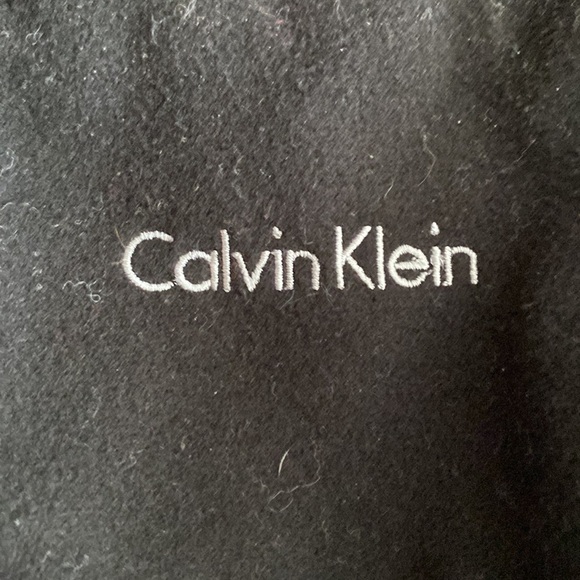 Calvin Klein Black Double Button Pea Coat Size Large - Picture 9 of 15